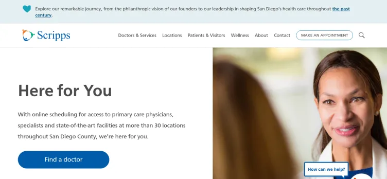 Screenshot Scripps Health