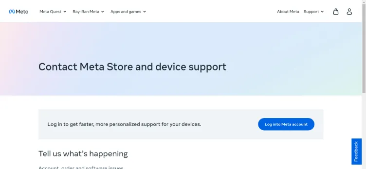 Screenshot Meta Store