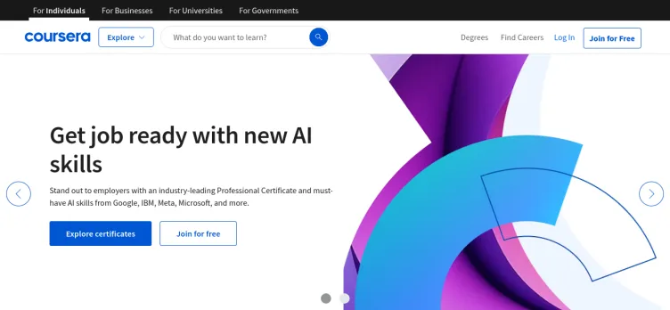 Screenshot Coursera