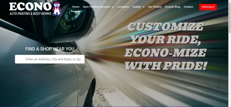 Screenshot Econo Auto Painting & Body Works