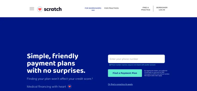 Screenshot Scratch Financial