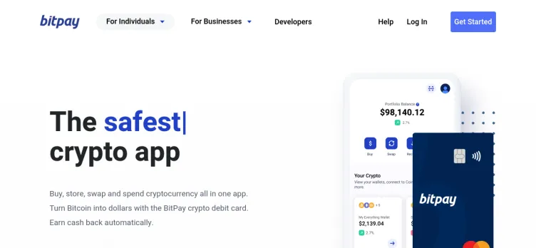 Screenshot BitPay