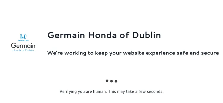 Screenshot Germain Honda of Dublin