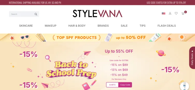 Screenshot Stylevana