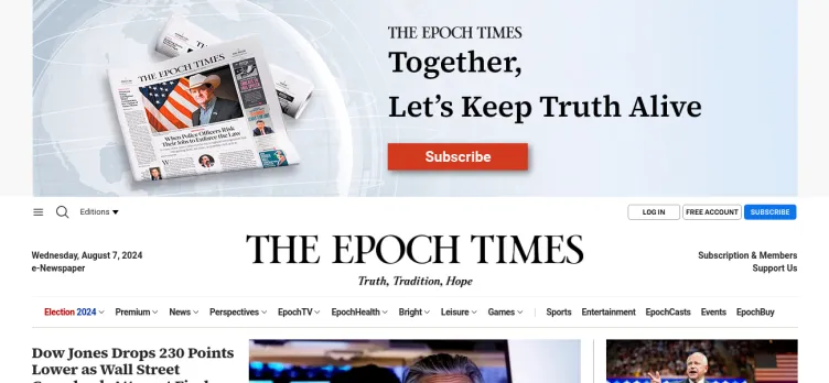 Screenshot The Epoch Times