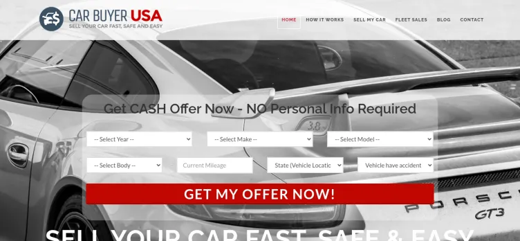 Screenshot CarBuyerUSA.com