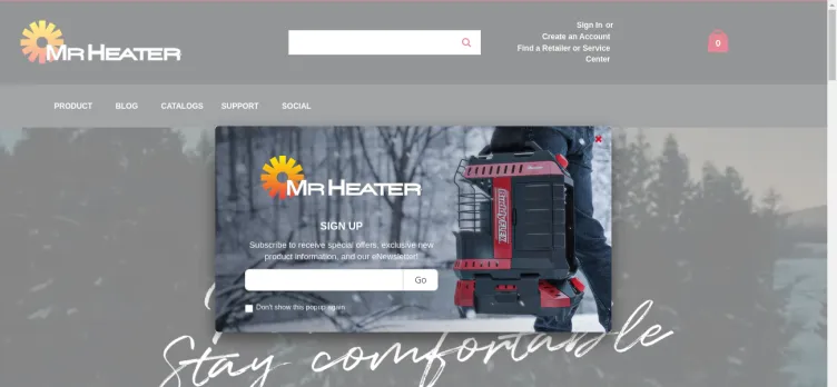 Screenshot Mr. Heater