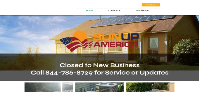 Screenshot SunUp America