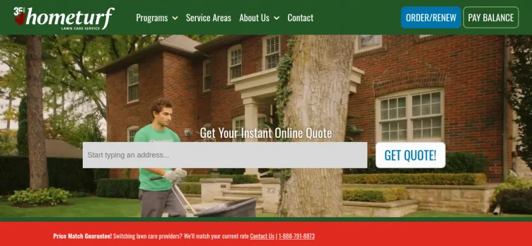 Screenshot Hometurf Lawn Care