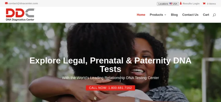 Screenshot DNA Diagnostics Center