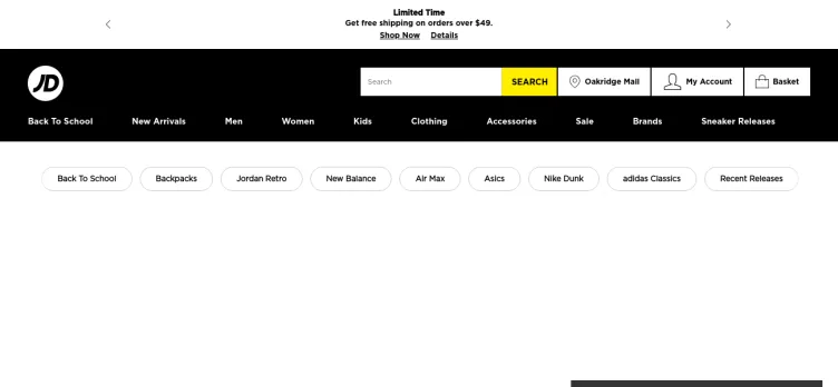 Screenshot JDSports