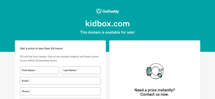 Screenshot KidBox.com