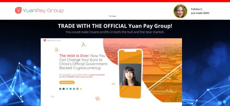 Screenshot Yuan Pay Group