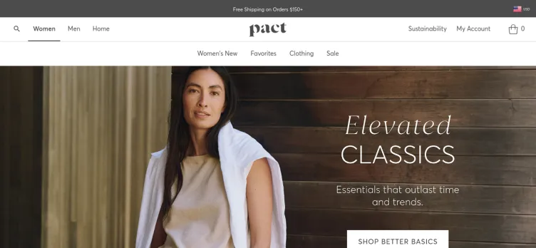 Screenshot PACT Apparel