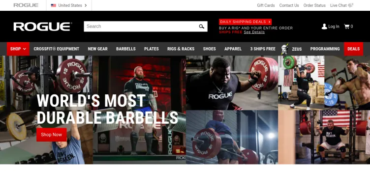 Screenshot Rogue Fitness