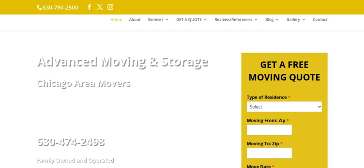 Screenshot Advanced Moving & Storage