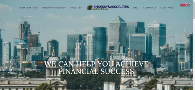 Screenshot Hennessy and Associates