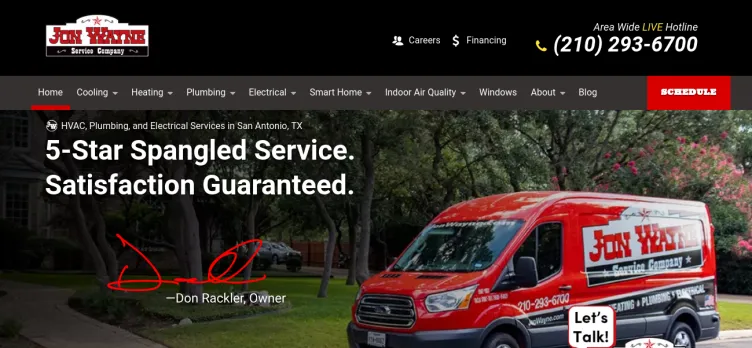 Screenshot Jon Wayne Service Company