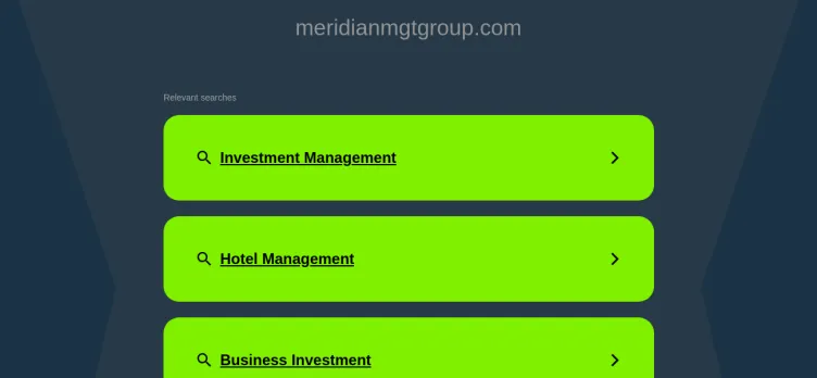 Screenshot Meridian Management Group