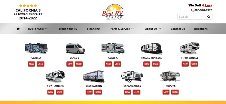 Screenshot Best RV Center