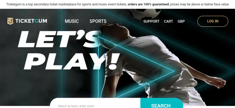 Screenshot TicketGum