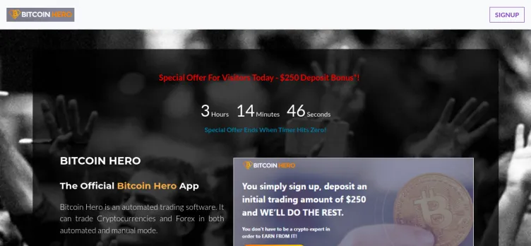 Screenshot Bitcoin Hero