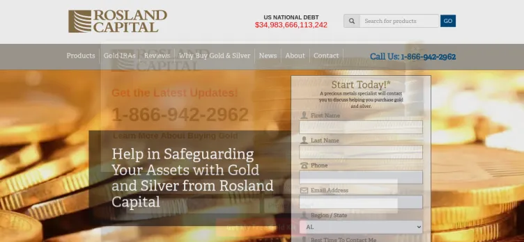 Screenshot Rosland Capital