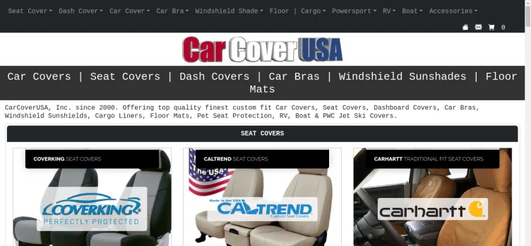 Screenshot CarCoverUSA