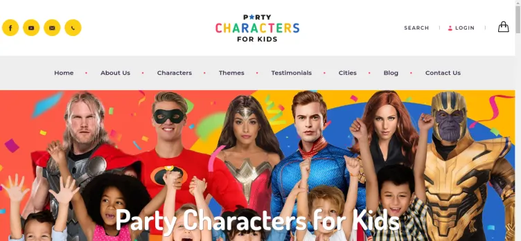 Screenshot Party Characters for Kids