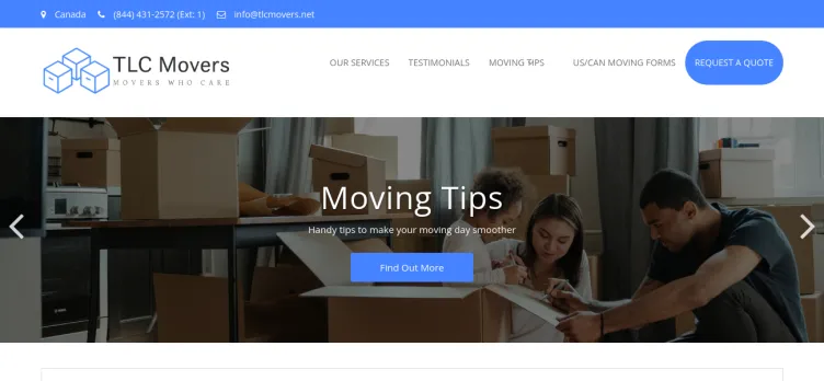 Screenshot TLC Movers