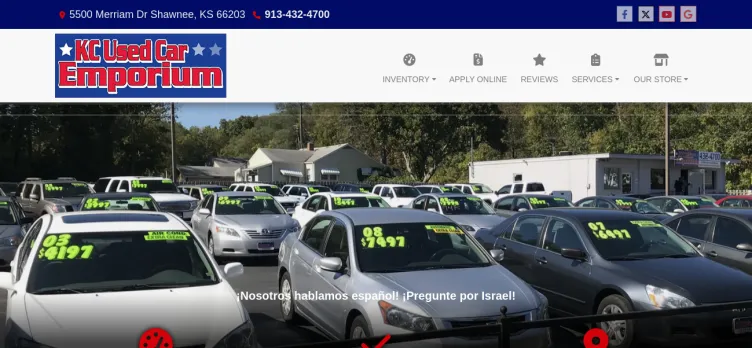 Screenshot KC Used Car Emporium