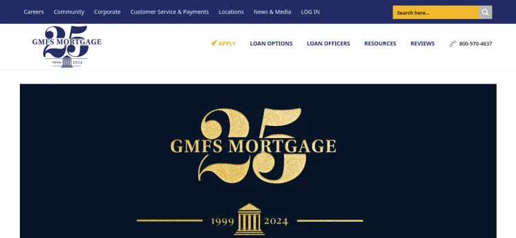 Screenshot GMFS Mortgage