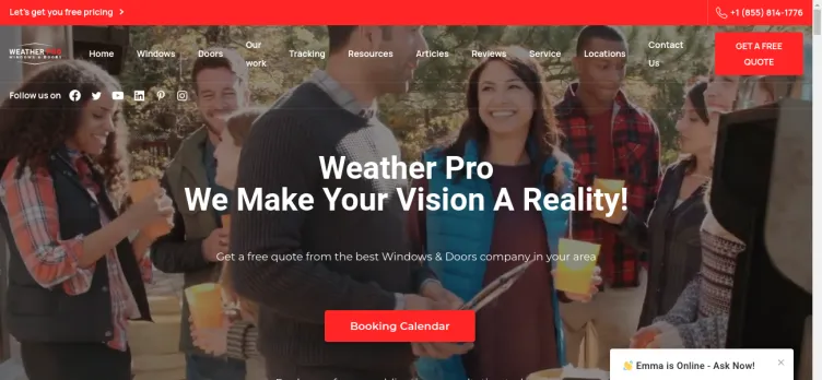 Screenshot Weather Pro Windows & Doors