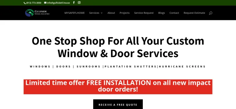 Screenshot Gulfside Windows, Doors & More