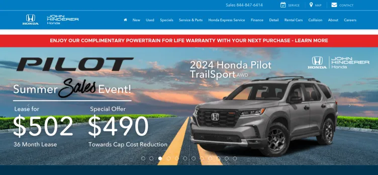 Screenshot John Hinderer Honda