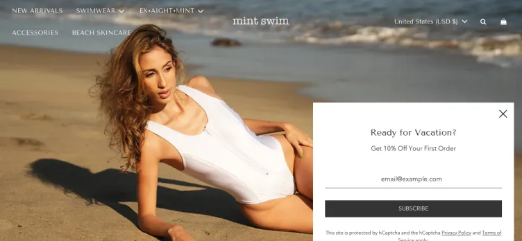 Screenshot Mint Swim