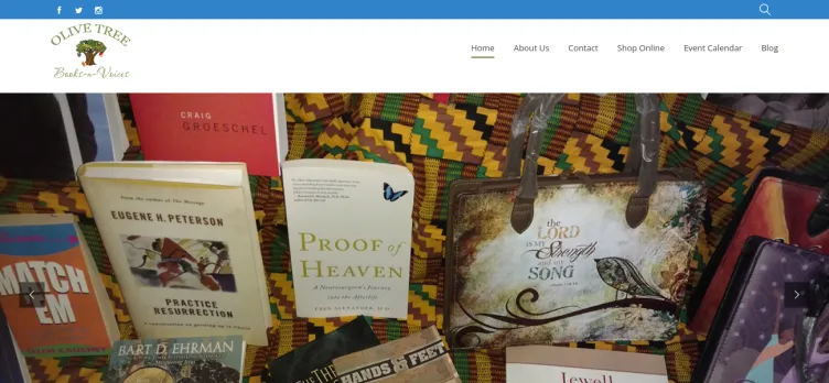 Screenshot Olive Tree Books-n-Voices