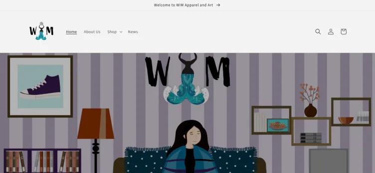 Screenshot WIM Apparel and Art