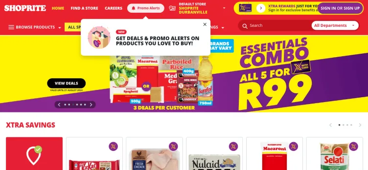 Screenshot ShopRite