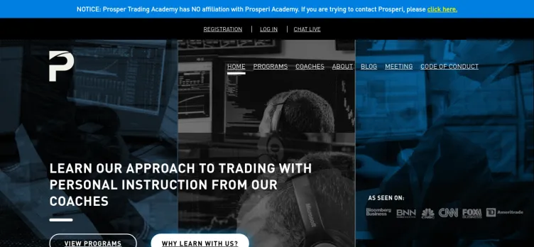 Screenshot Prosper Trading Academy