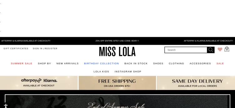 Screenshot Miss Lola