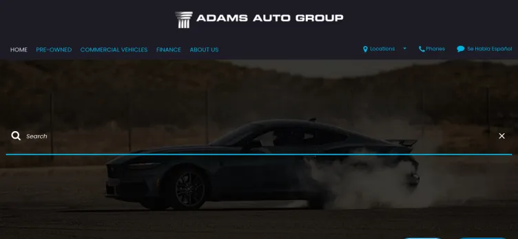 Screenshot Adam's Auto Group