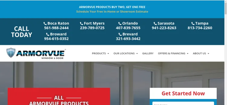 Screenshot Armorvue Window & Door of Palm Beach County