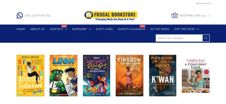 Screenshot Frugal Bookstore