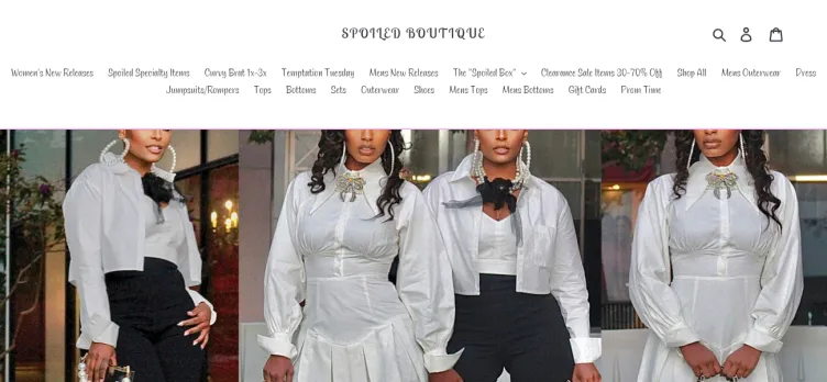 Screenshot Spoiled Boutique