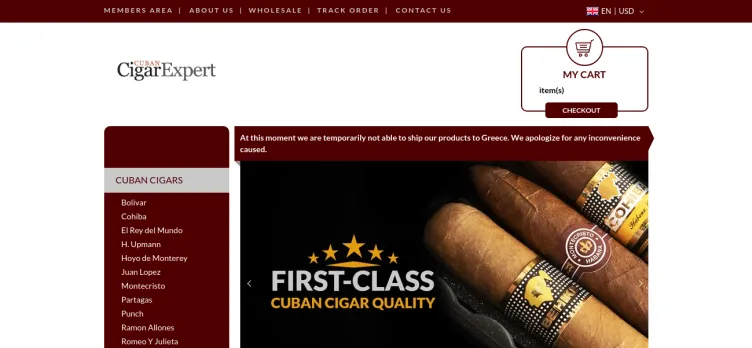 Screenshot Cuban Cigar Expert