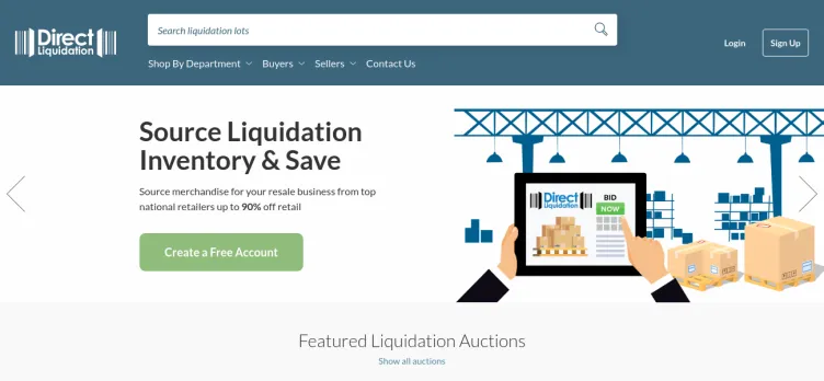 Screenshot Direct Liquidation