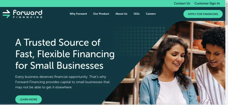 Screenshot Forward Financing