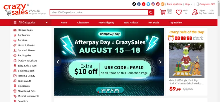 Screenshot CrazySales