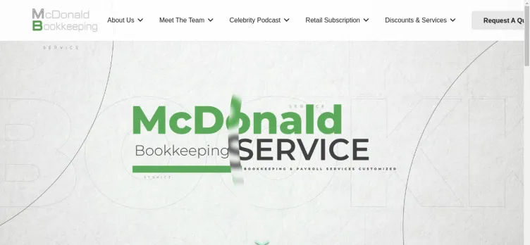 Screenshot McDonald Bookkeeping Services